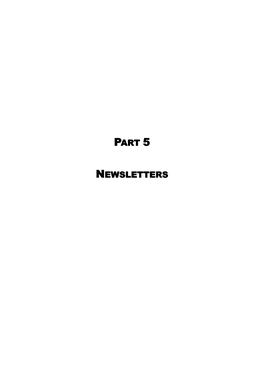 Part 5 Newsletters