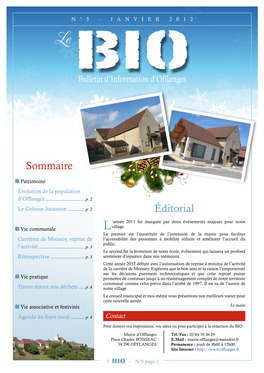 BIO Bulletin D’Information D’Offlanges