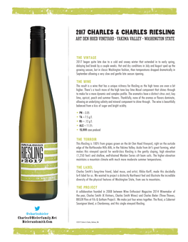 2017 Charles & Charles Riesling