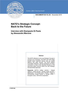 NATO's Strategic Concept