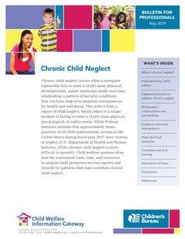 Chronic Child Neglect What Is Chronic Neglect?