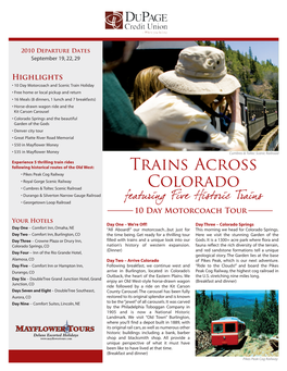 Trains Across Colorado