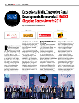 Exceptional Malls, Innovative Retail Developments Honoured at IMAGES Shopping Centre Awards 2019 by Shopping Centre News Bureau