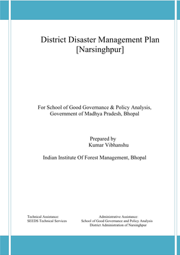 District Disaster Management Plan [Narsinghpur]