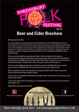 Beer and Cider Brochure