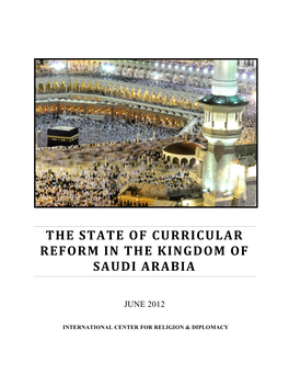 The State of Curricular Reform in the Kingdom of Saudi Arabia