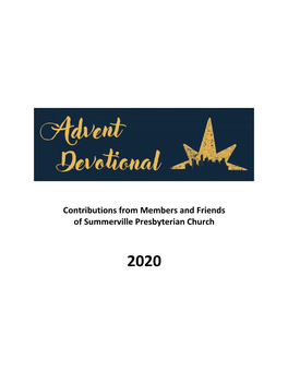 Contributions from Members and Friends of Summerville Presbyterian Church