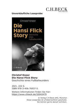 Leseprobe Die Hansi Flick Story