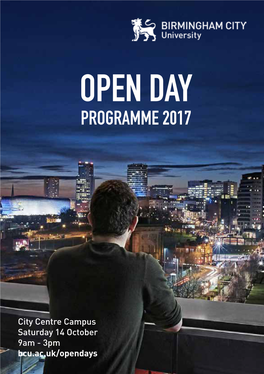 Open Day Programme 2017