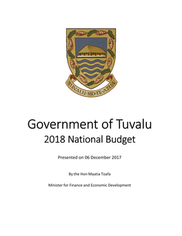 2018 Tuvalu National Budget