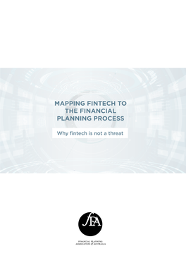 Mapping Fintech to the Financial Planning Process