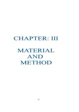 Material and Method