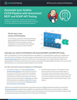 Automate Your Jenkins CI/CD Pipeline with Automated REST and SOAP