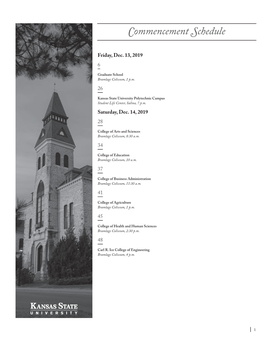 Fall 2019 Commencement Program (Pdf)