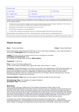 Thame Circular