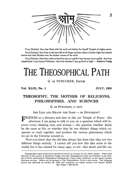 The Theosophical Path