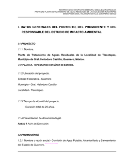 Planta De Tratamiento De Aguas Residuales De La Localidad De Tlacotepec Municipio De Gral