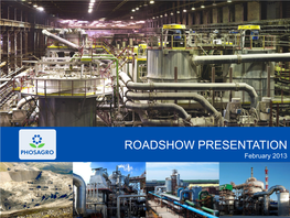 ROADSHOW PRESENTATION February 2013