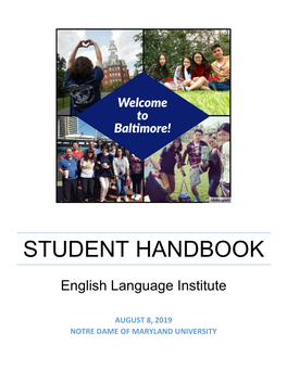 Student Handbook