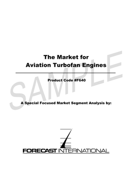 The Market for Aviation Turbofan Engines