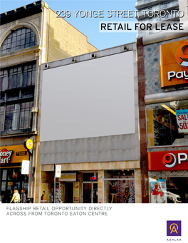 239 Yonge Street, Toronto Retail for Lease