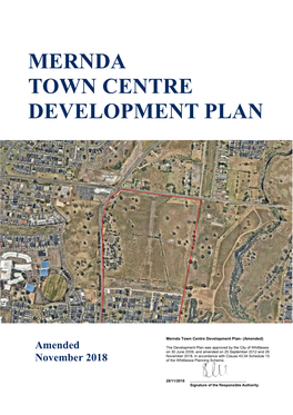 Mernda Town Centre Development Plan