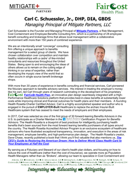 Managing Principal of Mitigate Partners