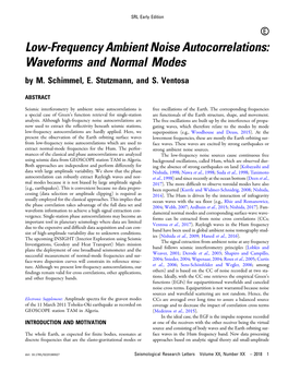 Low-Frequency Ambient Noise Autocorrelations: Waveforms and Normal Modes by M