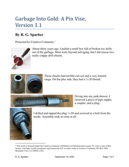 A Pin Vise, Version 1.1