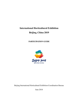 International Horticultural Exhibition Beijing, China 2019
