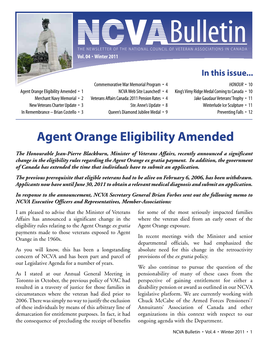 Agent Orange Eligibility Amended