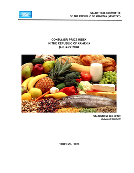 Consumer Price Index in the Republic of Armenia January 2020