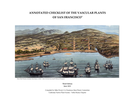 ANNOTATED CHECKLIST of the VASCULAR PLANTS of SAN Franciscoa