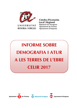 Reducció De L'atur I Migracions Recents a Les Terres De L'ebre