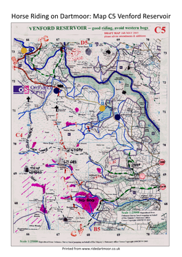 Map C5 Venford Reservoir