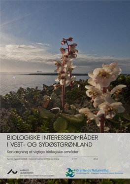 BIOLOGISKE INTERESSEOMRÅDER I VEST- OG SYDØSTGRØNLAND Kortlægning Af Vigtige Biologiske Områder