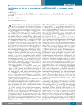 (HLXB9) in Infant Acute Myeloid Leukemia