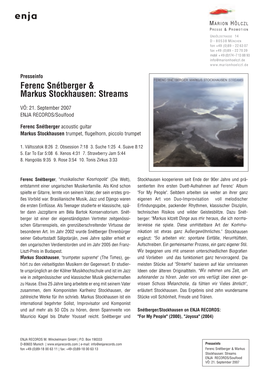 Ferenc Snétberger & Markus Stockhausen: Streams