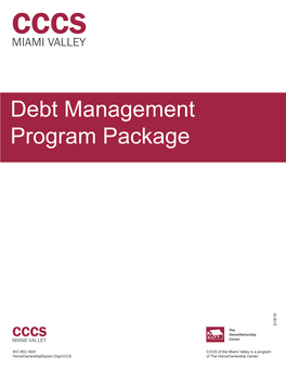 Debt Management Program Package 2/18/18