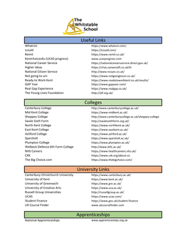 Useful Links Colleges University Links Apprenticeships