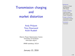 Transmission Charging and Market Distortion