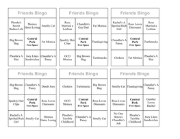 Friends Bingo Friends Bingo Friends Bingo