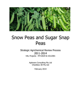 Snow Peas and Sugar Snap Peas