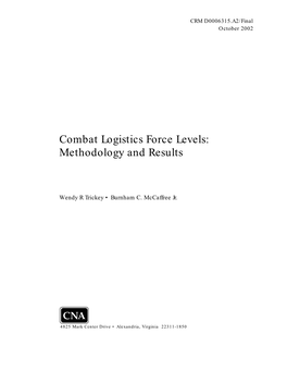 Combat Logistics Force Levels: Methodology and Results