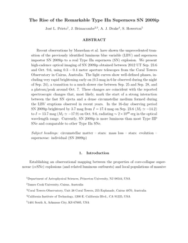 The Rise of the Remarkable Type Iin Supernova SN 2009Ip