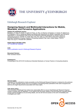 Edinburgh Research Explorer