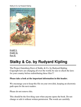 Stalky & Co. by Rudyard Kipling