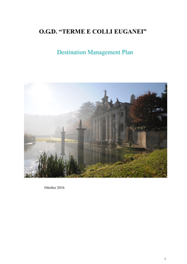 O.G.D. “TERME E COLLI EUGANEI” Destination Management Plan