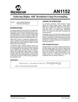 Achieving Higher ADC Resolution Using Oversampling