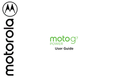 Moto G7 Power User Guide